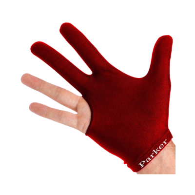 Billard Handschuh J.Parker dunkelrot